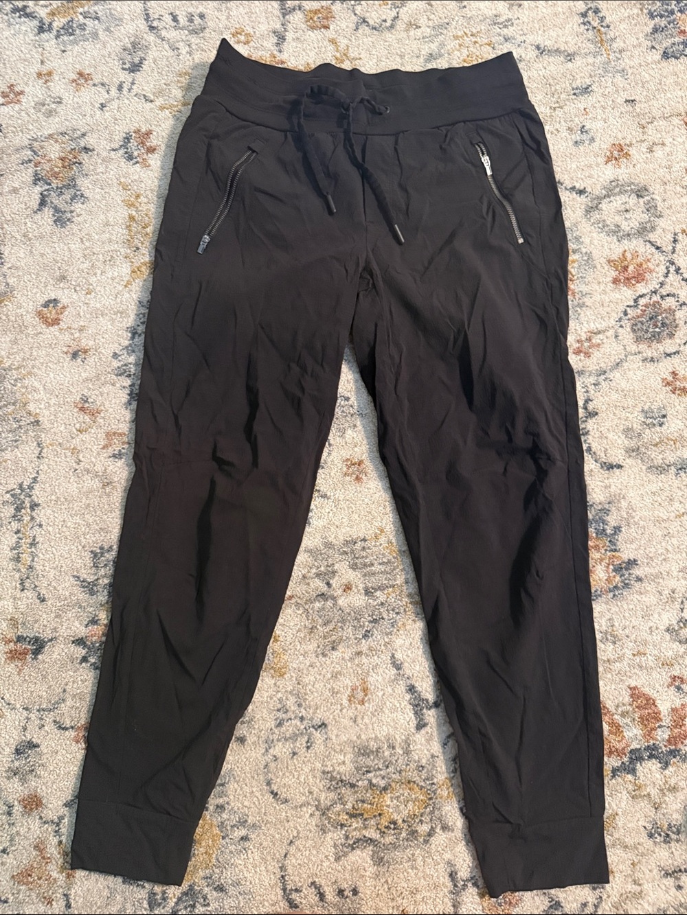 Athleta Black Jogger Pants with Zip Pockets